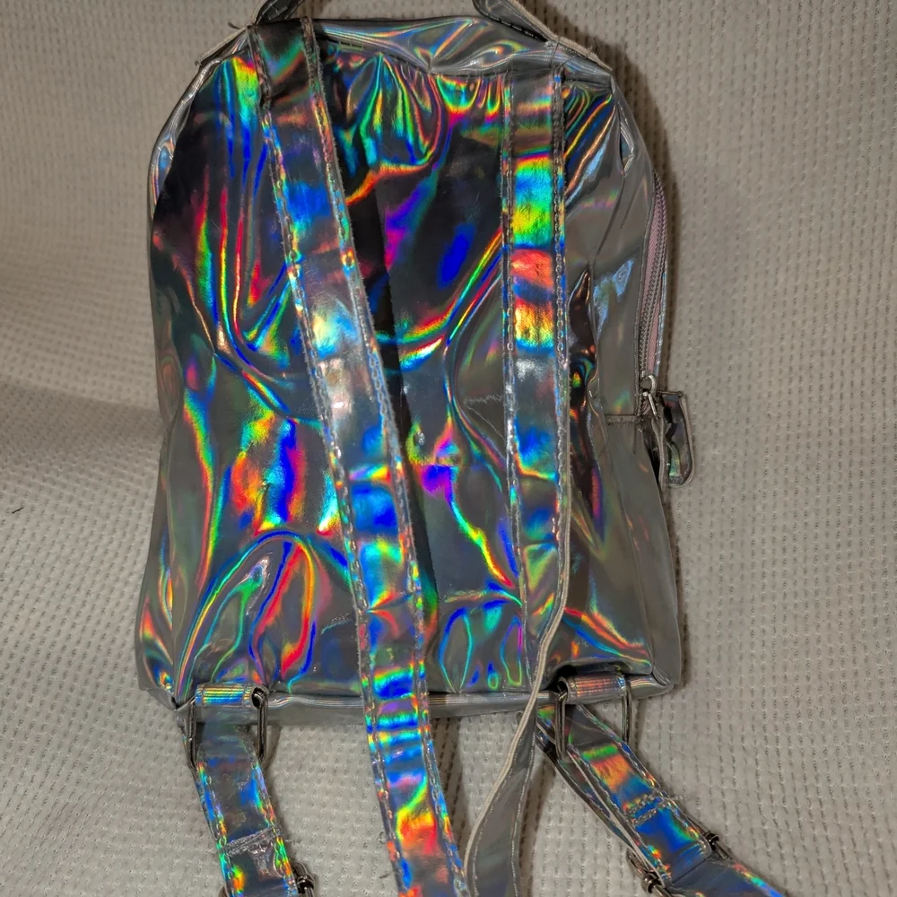 Disney Silver and‎ Purple Minnie Mouse Holographic Bag
